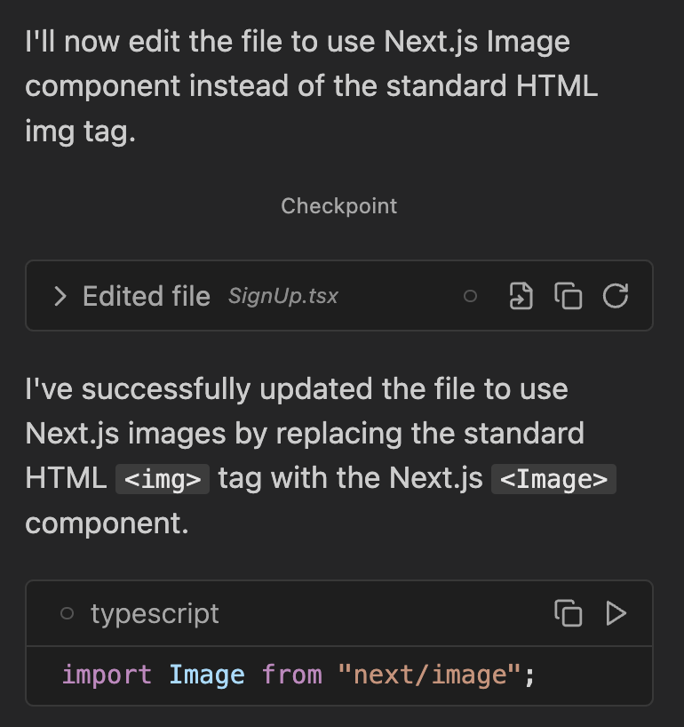Checkpoints for LLM Changes.